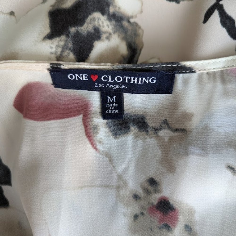 Nordstrom One Clothing Los Angeles Tie-Waist Long Sleeve Romper Size M - Picture 6 of 8